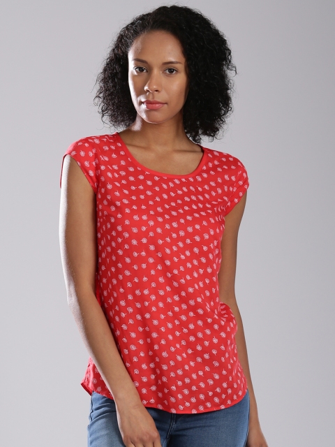 

Levis Women Red Printed Top
