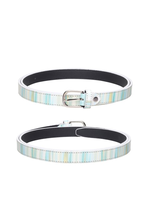 

URBAN ALFAMI Women Blue Printed 3 PU Belt