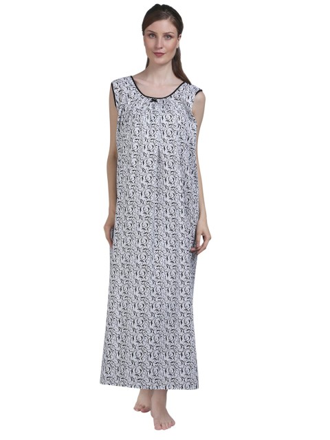 

Shararat Black Printed Maxi Nightdress