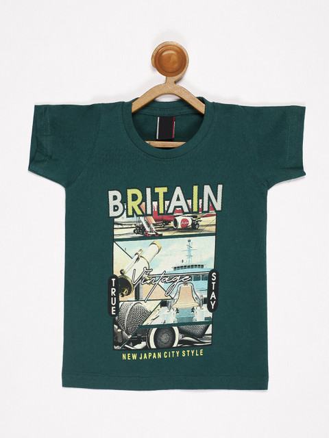 

V2 Value & Variety Boys Green V-Neck T-shirt