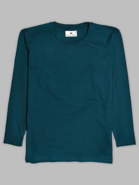 

FRENCH CROWN Men Blue High Neck T-shirt