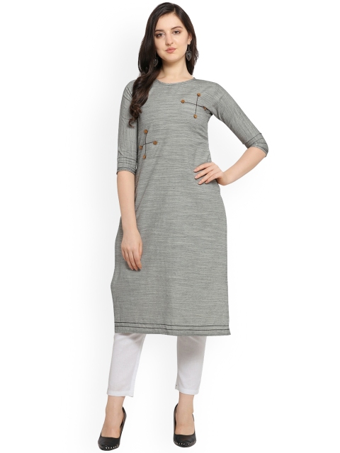 

Hinayat Fashion Women Grey Kurta