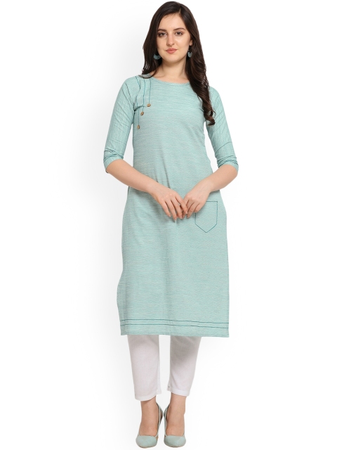 

Hinayat Fashion Women Sea Green Kurta