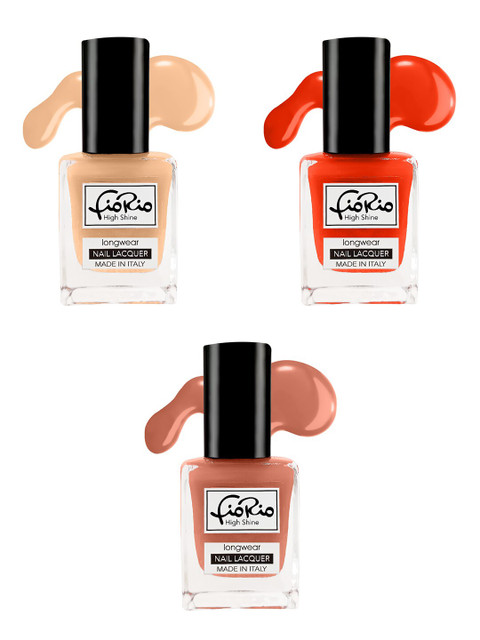 

Fiorio Set Of 3 High Shine Long Lasting Nail Laquer - 11ml, Na