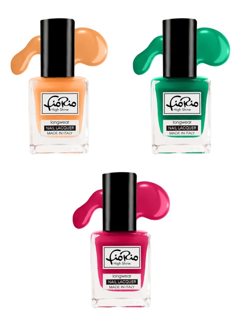 

Fiorio Set Of 3 High Shine Long Lasting Nail Laquer - 11ml, Na