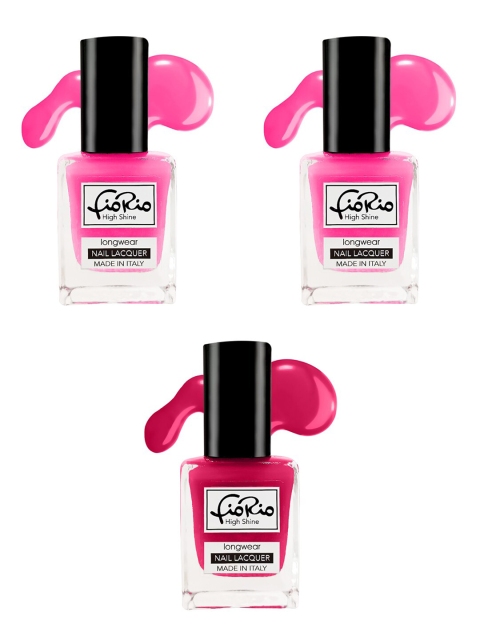 

Fiorio Set of 3 Nail polish high shine long lasting nail lacquer, Na