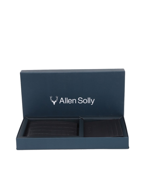 

Allen Solly Men Black Solid Wallet and Card Holder Gift Set