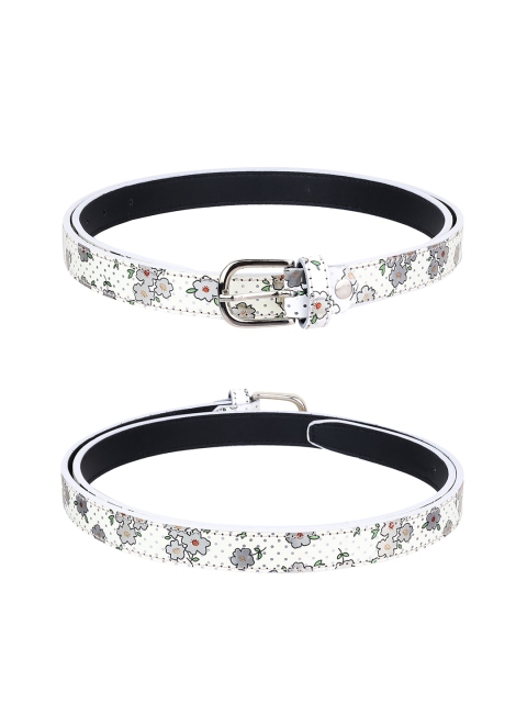 

URBAN ALFAMI Women White Printed 3 PU Belt