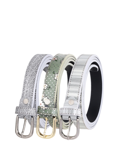 

URBAN ALFAMI Women Multicoloured Printed 3 PU Belt, Multi