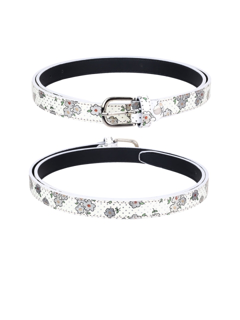 

Women Pack of 3 Printed Casual Belt, Maroon