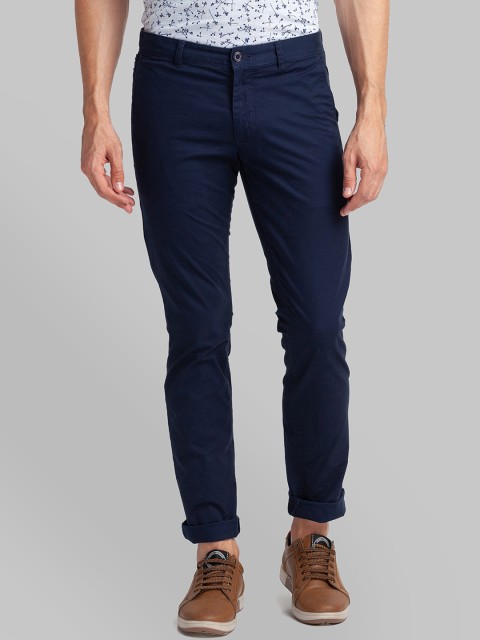

Parx Men Blue Tapered Fit Trousers