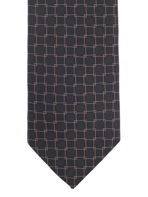 

Alvaro Castagnino Black & Brown Checked Tie