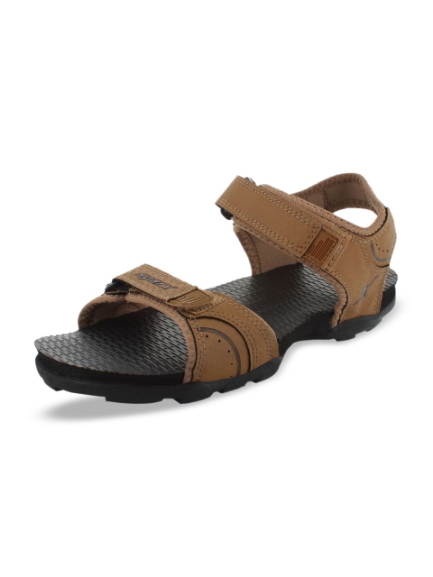 

Sparx Men Tan Patterned Sports Sandals