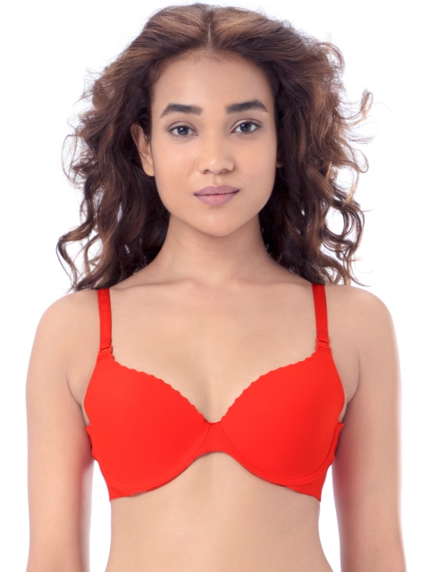 

PrettySecrets Red Solid Underwired Lightly Padded T-shirt Bra B0006
