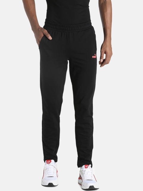 

Puma Men Black Solid PUMA Knitted Slim Fit Track Pants