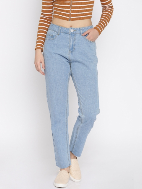 

Vero Moda Women Blue High-Rise Clean Look Jeans