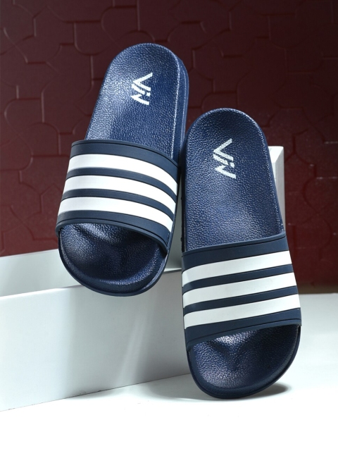 

VIV Men Blue & White Rubber Sliders