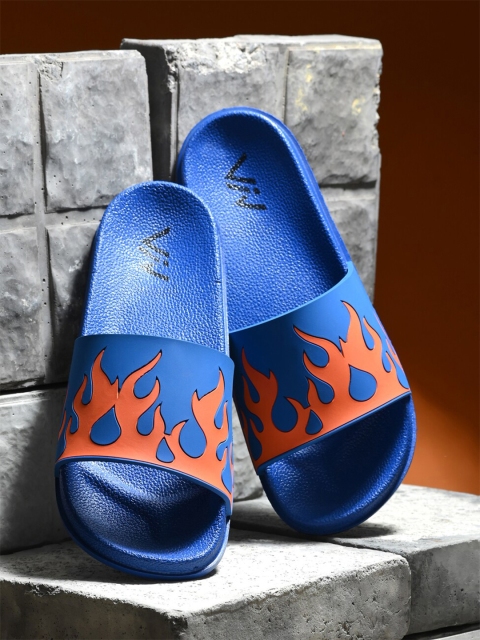 

VIV Men Blue Rubber Sliders