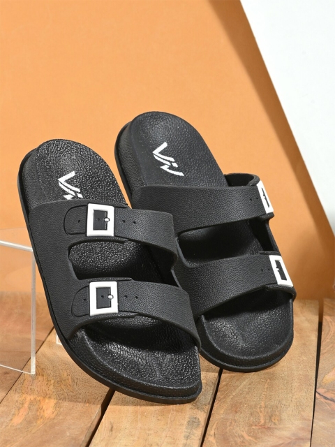 

VIV Men Black Rubber Sliders