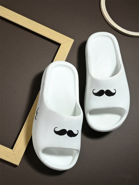 

VIV Men White Rubber Sliders