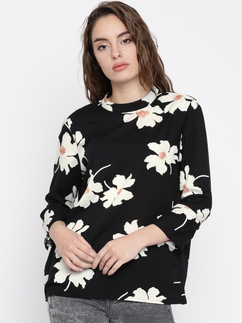 

Vero Moda Women Black Printed Top