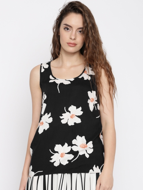 

Vero Moda Women Black Printed Top