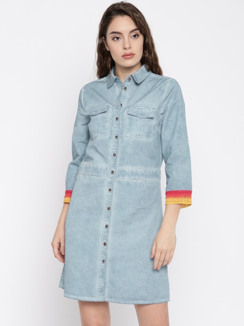 

Vero Moda Blue A-Line Dress