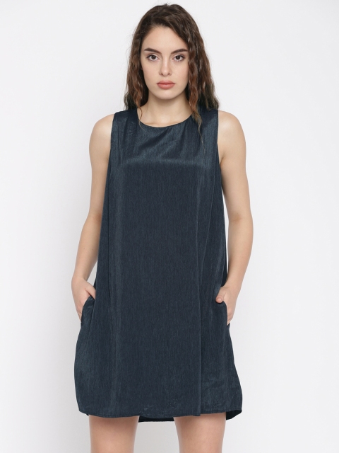 

Vero Moda Navy Blue A-Line Dress