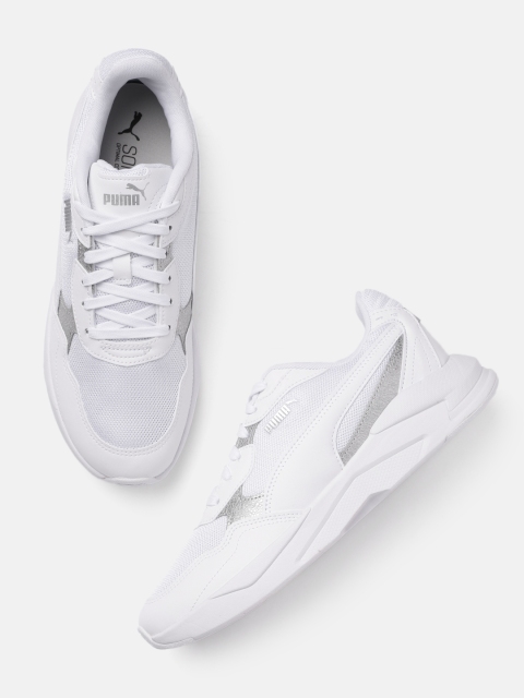 

Puma Unisex White Textured X-Ray Speed Lite Distressed Regular Sneakers
