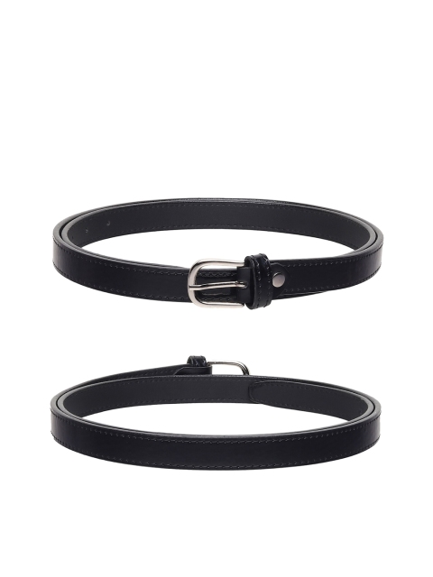 

URBAN ALFAMI Women Black Set Of 3 Textured Casual Belts