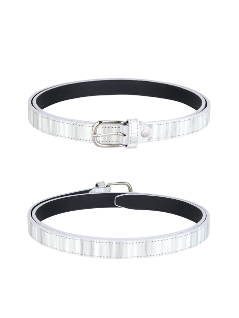 

URBAN ALFAMI Women Black Printed PU Belt set of 3