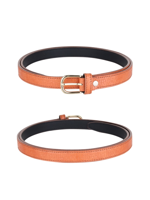 

URBAN ALFAMI Women Pack of 3 Black Textured Belt