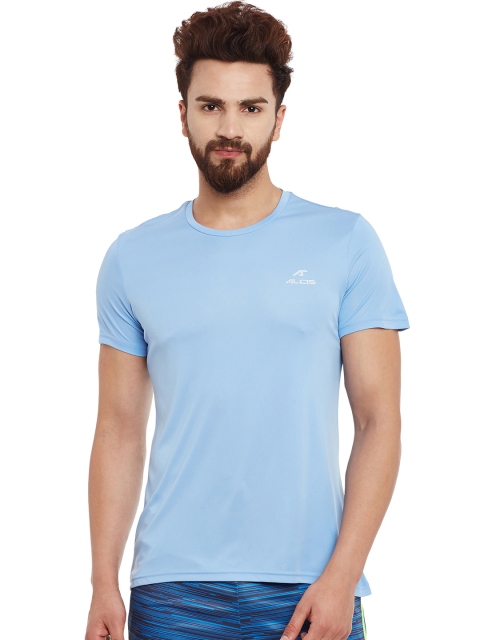 

Alcis Men Blue Wonder Solid Round Neck T-shirt