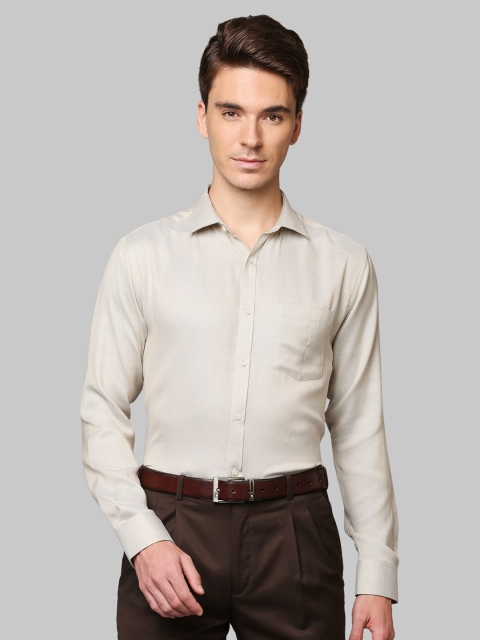 

Park Avenue Men Beige Slim Fit Formal Shirt