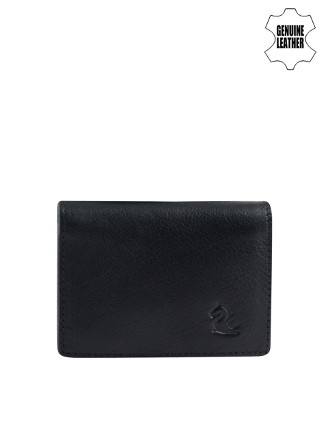 

Kara Unisex Navy Black Solid Genuine Leather Card Holder