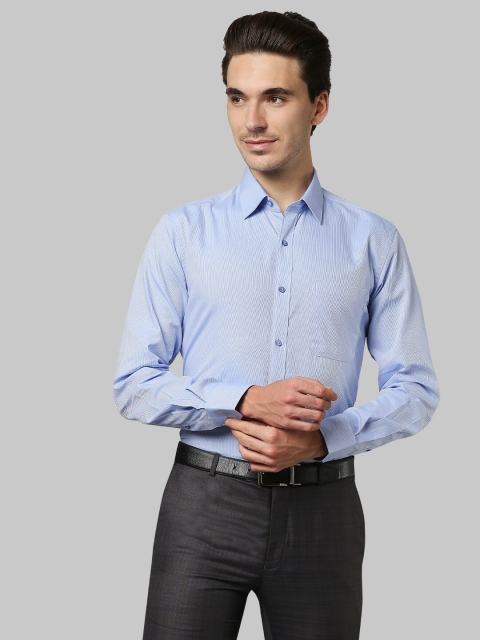 

Raymond Men Blue Printed Casual Shirt