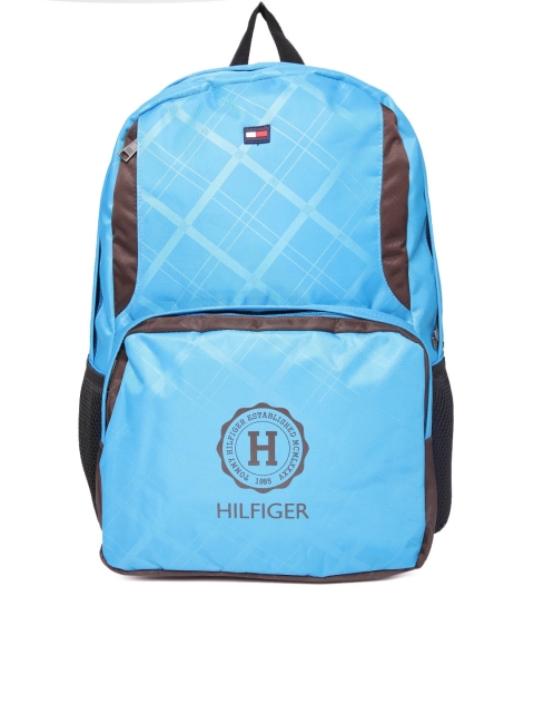 

Tommy Hilfiger Unisex Blue Printed Backpack