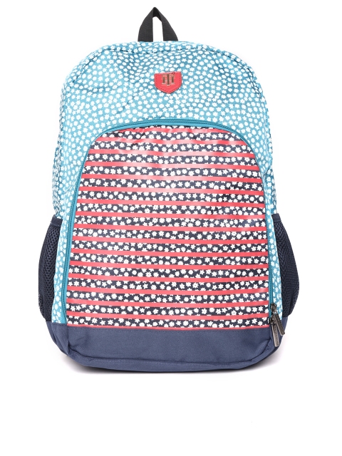 

Tommy Hilfiger Unisex Blue & Red Printed Backpack