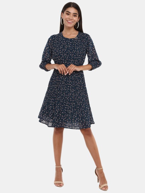 

V-Mart Teal Floral Dress