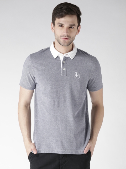 

Tommy Hilfiger Men Blue Polo Collar T-shirt