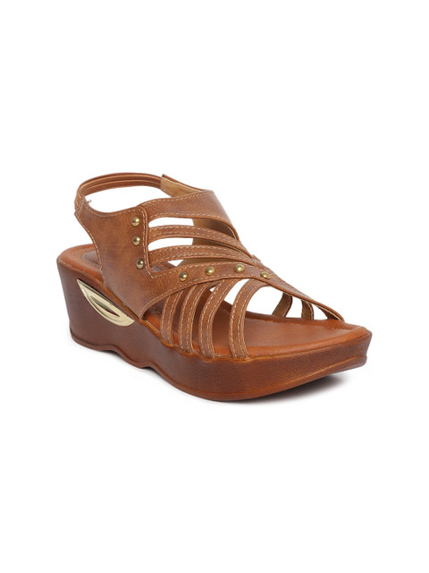 

EVERLY Tan Brown Wedge Heels