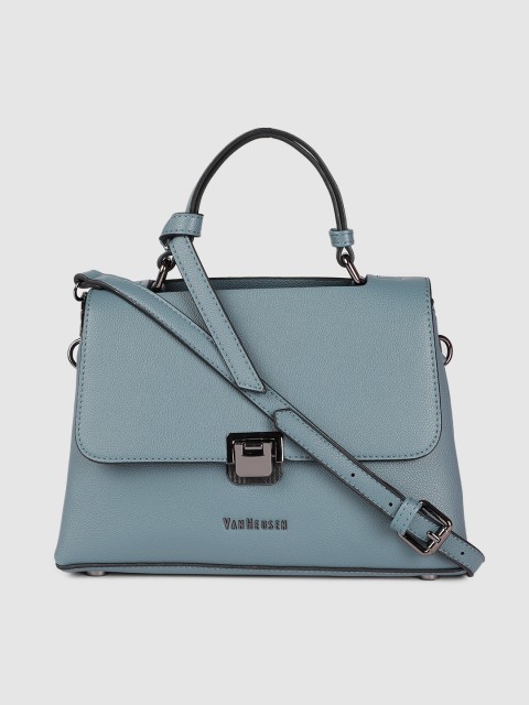

Van Heusen Women Blue Structured Satchel