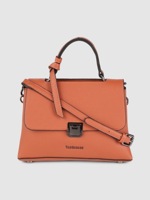 

Van Heusen Women Rust Orange Structured Satchel