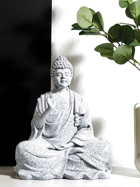 

THE ARTMENT White Solid Blessed Buddha Showpieces