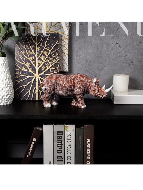 

THE ARTMENT Red Rhino Table Accent Showpiece