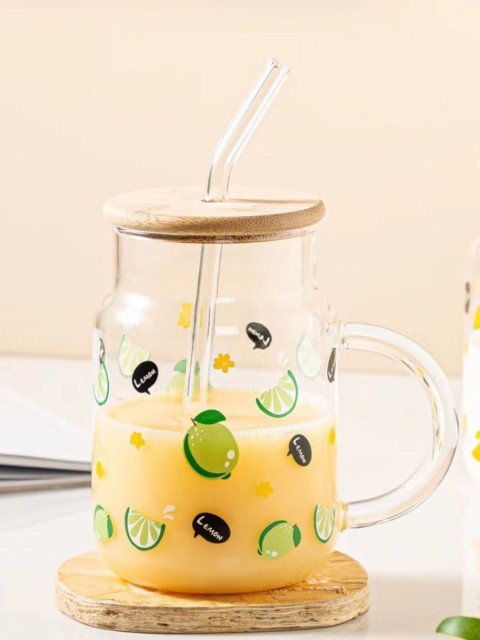 

Nestasia Transparent & Green Transparent Sipper