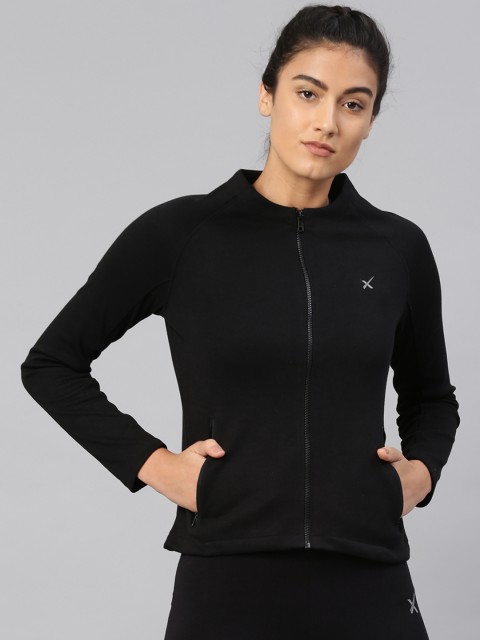 

HRX by Hrithik Roshan Women Black Solid Sweatshirt