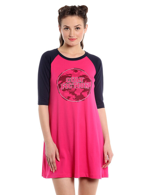 

CULT FICTION Pink & razzmatazz A-Line Mini Dress