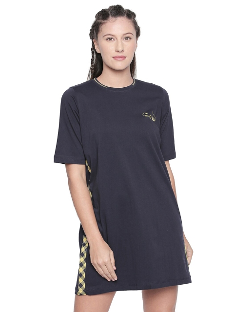 

CULT FICTION Navy Blue T-shirt Dress
