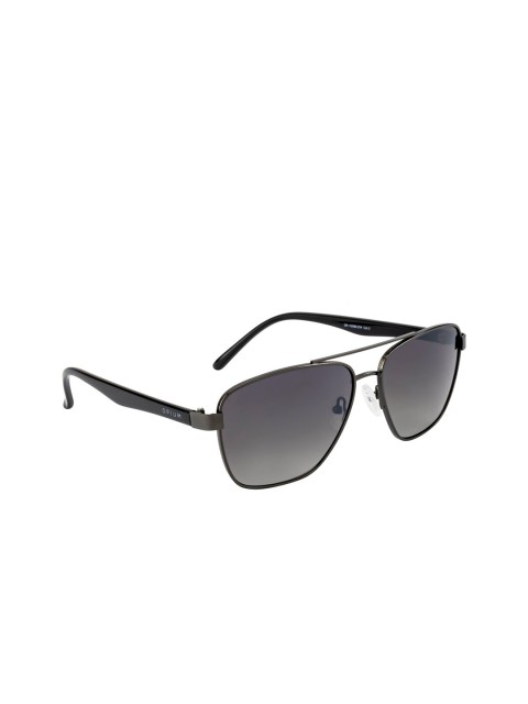 

OPIUM Men Green Lens & Gunmetal-Toned Sunglasses with UV Protected Lens OP-10089-C04, Grey